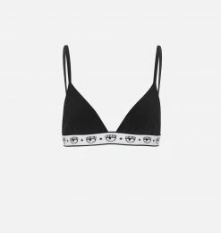 COM Chiara Ferragni Logomania Triangle Bra Underwear