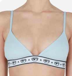 COM Chiara Ferragni Underwear Logomania Triangle Bra