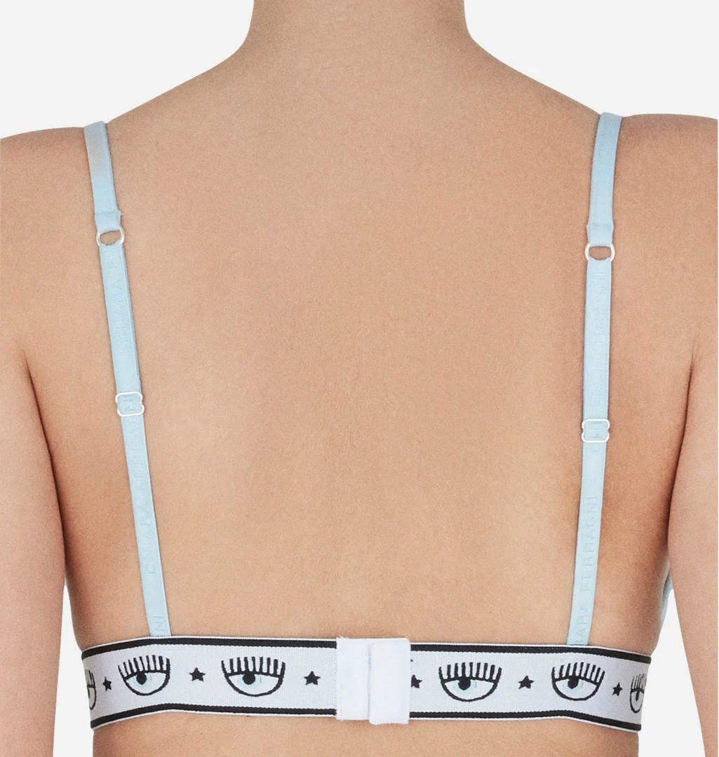 COM Chiara Ferragni Underwear Logomania Triangle Bra