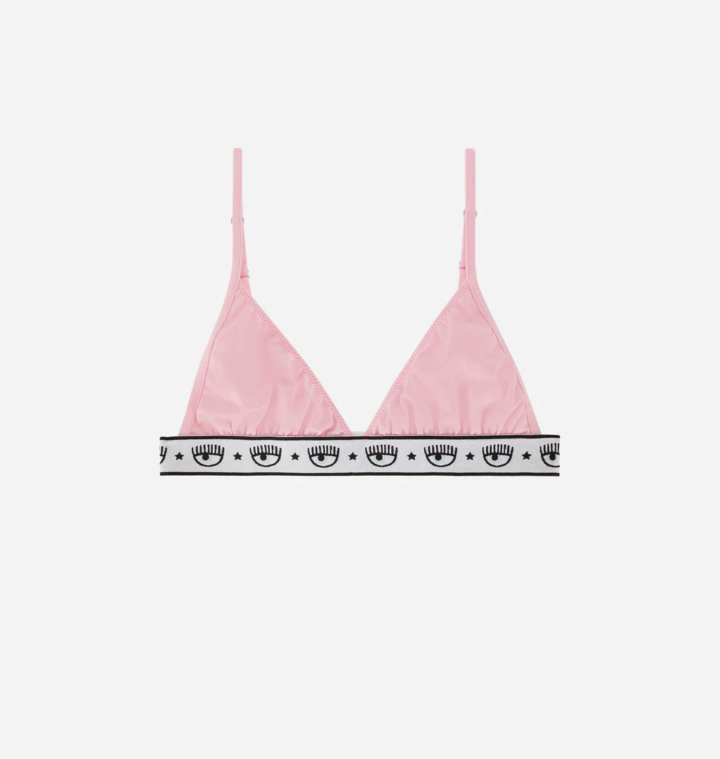 COM Chiara Ferragni Underwear Logomania Triangle Bra