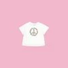 COM Chiara Ferragni KIDSWEAR PEACE CROP TEE
