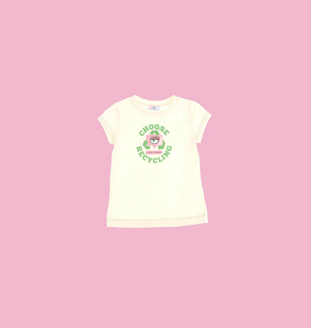 COM Chiara Ferragni KIDSWEAR RECYCLING T-SHIRT
