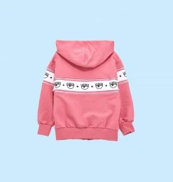 COM Chiara Ferragni MAXI LOGOMANIA HOODIE KIDSWEAR