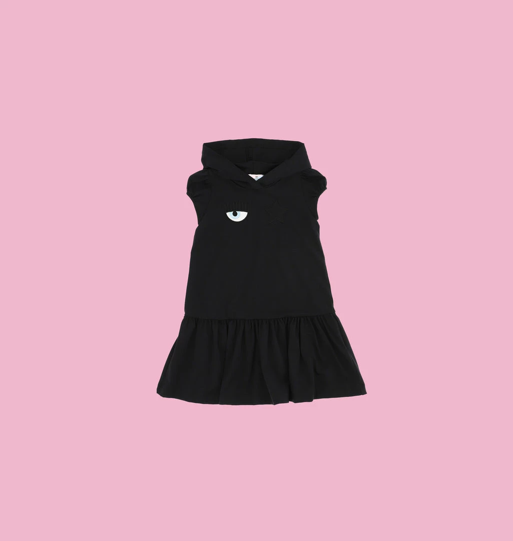 COM Chiara Ferragni EYE STAR HOODED DRESS