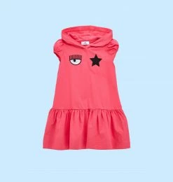 COM Chiara Ferragni EYE STAR HOODED DRESS