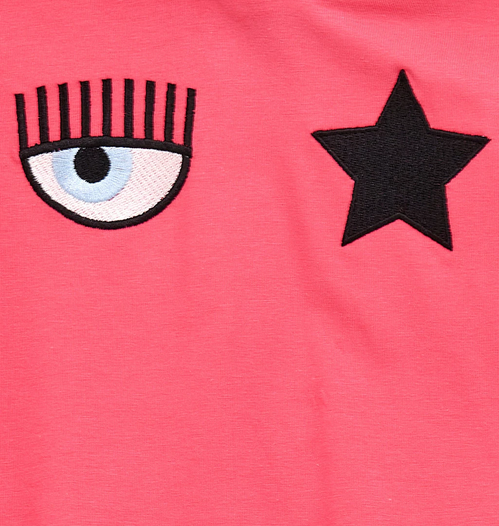 COM Chiara Ferragni EYE STAR HOODED DRESS