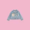 COM Chiara Ferragni CROCHET DENIM JACKET KIDSWEAR