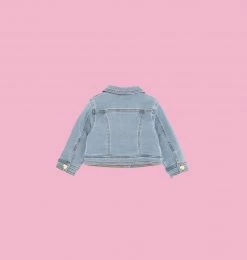 COM Chiara Ferragni CROCHET DENIM JACKET KIDSWEAR