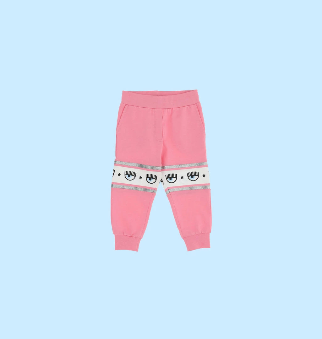 COM Chiara Ferragni KIDSWEAR MAXI LOGOMANIA JOGGERS