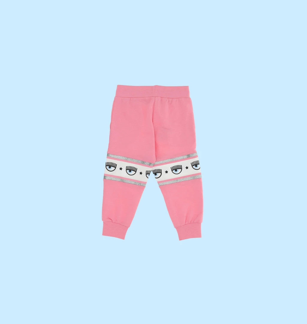 COM Chiara Ferragni KIDSWEAR MAXI LOGOMANIA JOGGERS