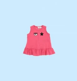 COM Chiara Ferragni KIDSWEAR EYE STAR MAXI TANK TOP