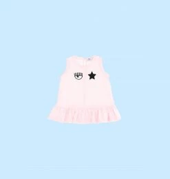 COM Chiara Ferragni KIDSWEAR EYE STAR MAXI TANK TOP