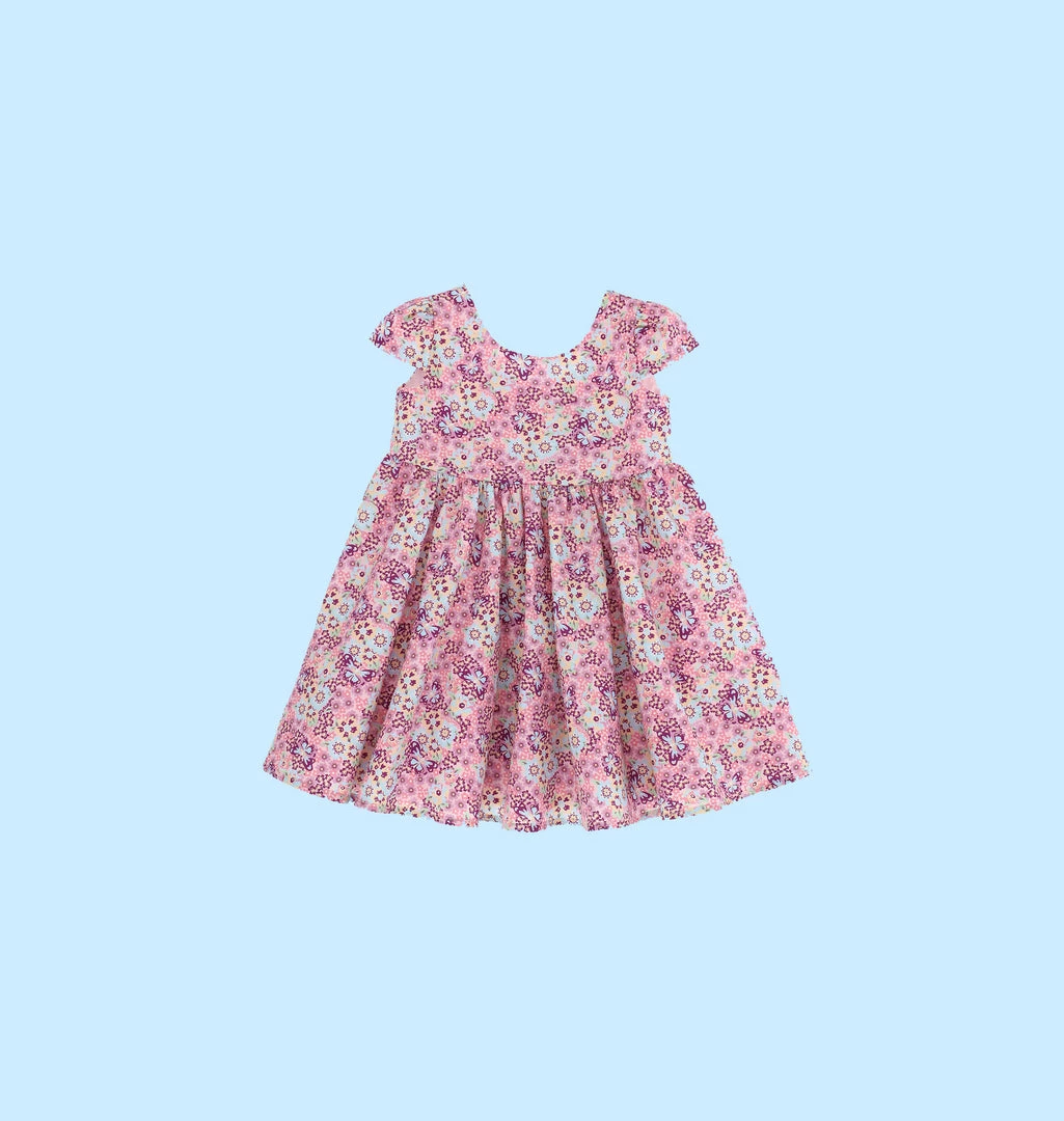 COM Chiara Ferragni POPLIN FLORAL DRESS KIDSWEAR