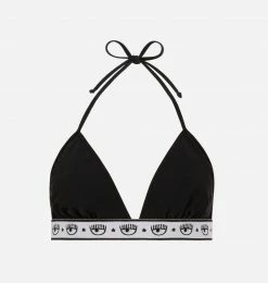 COM Chiara Ferragni Maxi Logomania Bikini Top