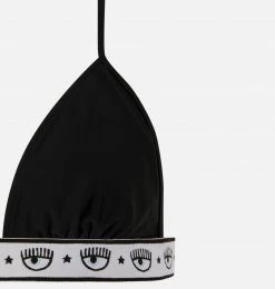 COM Chiara Ferragni Maxi Logomania Bikini Top