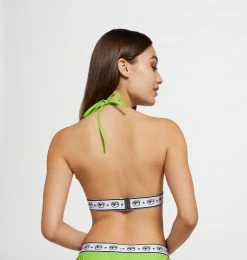 COM Chiara Ferragni Maxi Logomania Bikini Top Swimwear