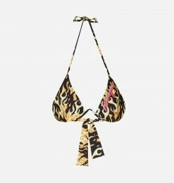 COM Chiara Ferragni Swimwear Racing Bikini Top