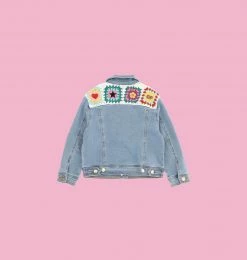 COM Chiara Ferragni KIDSWEAR CROCHET DENIM JACKET