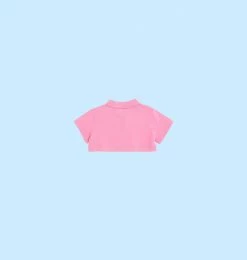 COM Chiara Ferragni EYELIKE CROP POLO SHIRT