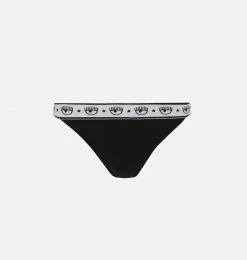COM Chiara Ferragni Maxi Logomania Bikini Slip Swimwear