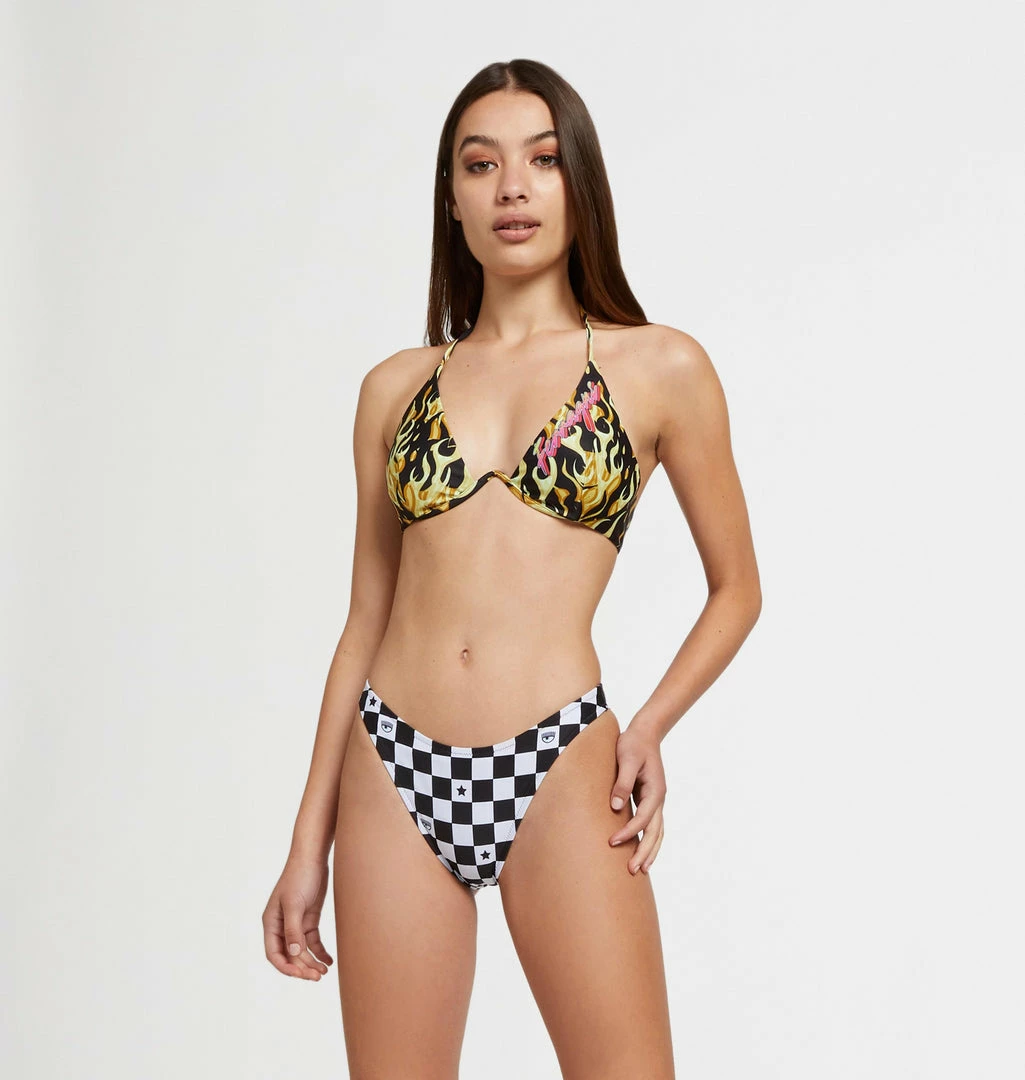 COM Chiara Ferragni Racing Bikini Slip Swimwear