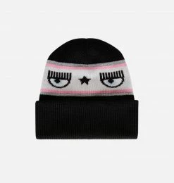 COM Chiara Ferragni ACCESSORIES MAXI LOGOMANIA OVERSIZE BEANIE