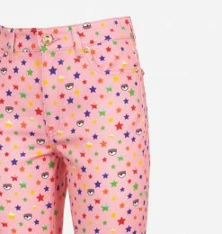 COM Chiara Ferragni MULTICOLOR MINI FLARE JEANS