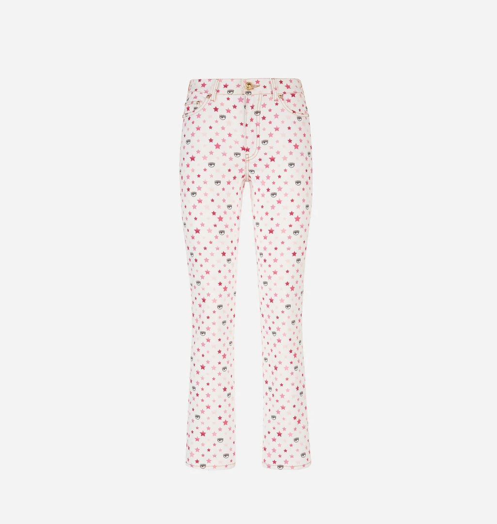 COM Chiara Ferragni MULTICOLOR REGULAR JEANS