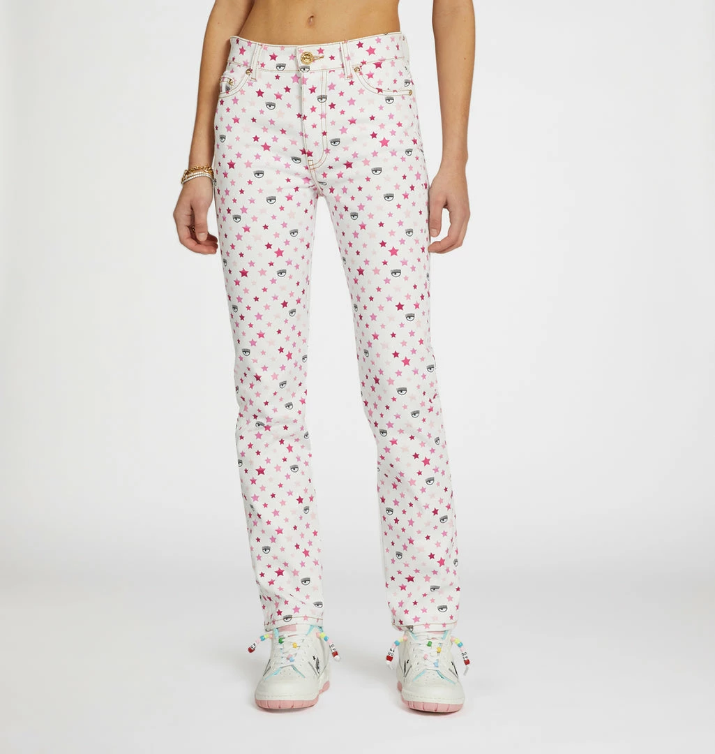COM Chiara Ferragni MULTICOLOR REGULAR JEANS