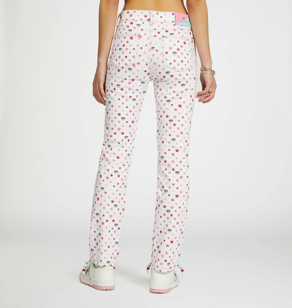 COM Chiara Ferragni MULTICOLOR REGULAR JEANS
