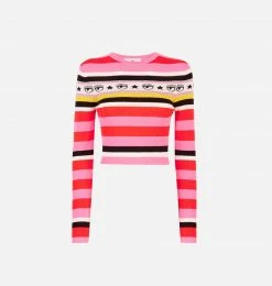 COM Chiara Ferragni NEW IN KNITTED LOGOMANIA TOP