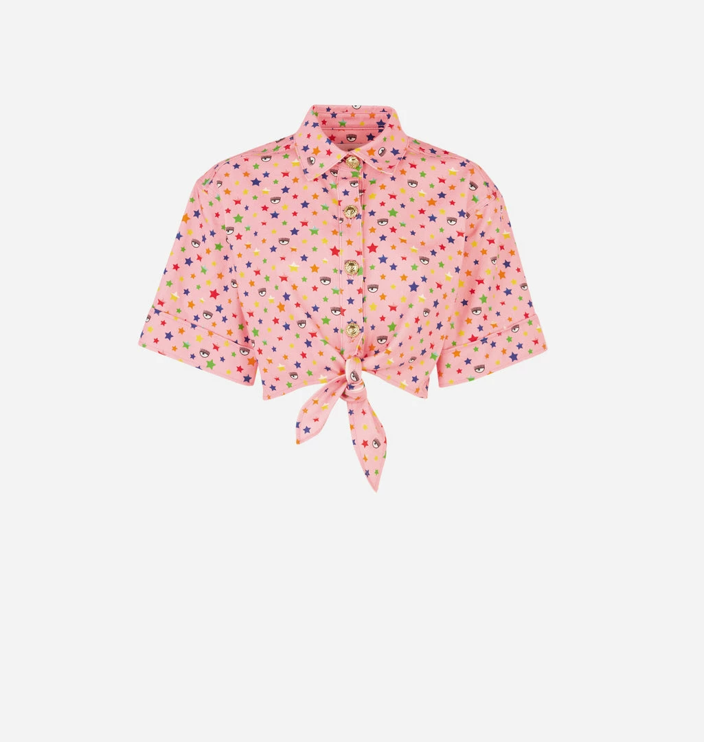 COM Chiara Ferragni MULTICOLOR KNOT SHIRT