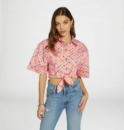 COM Chiara Ferragni MULTICOLOR KNOT SHIRT