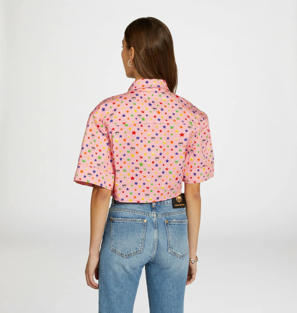 COM Chiara Ferragni MULTICOLOR KNOT SHIRT