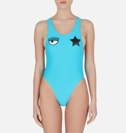 COM Chiara Ferragni Swimwear Eyestar Medalist Swimsuit