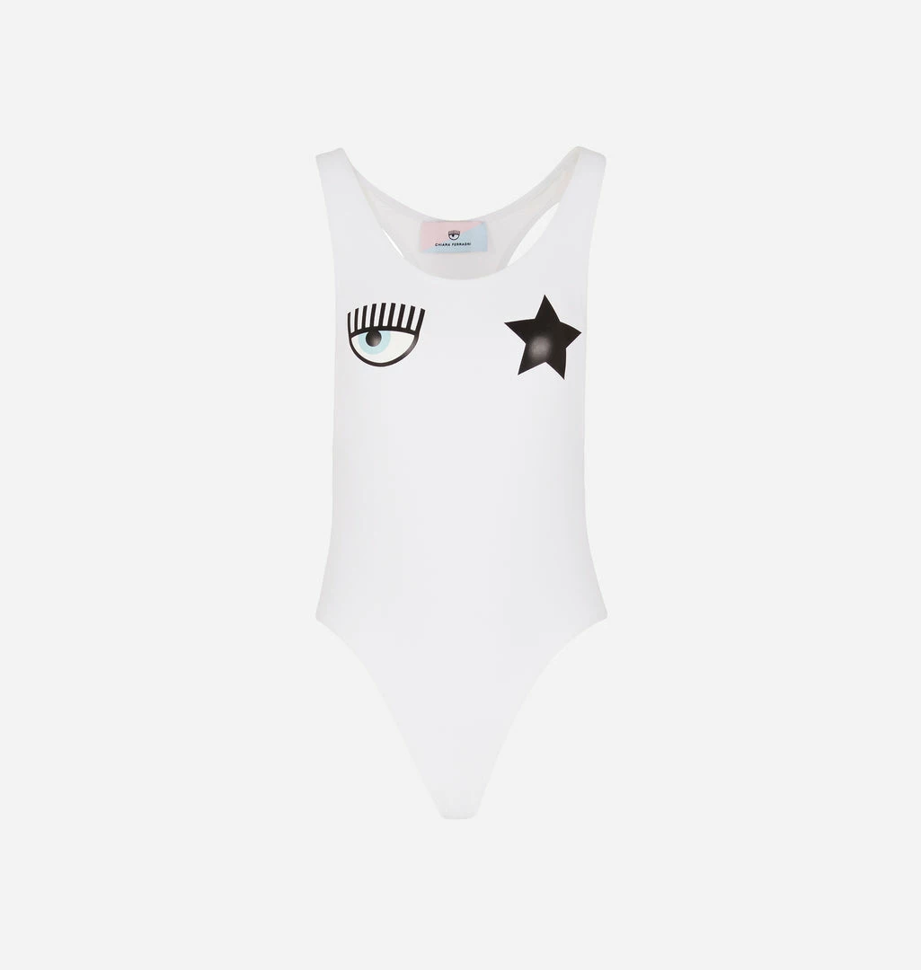 COM Chiara Ferragni Swimwear Eyestar Medalist Swimsuit