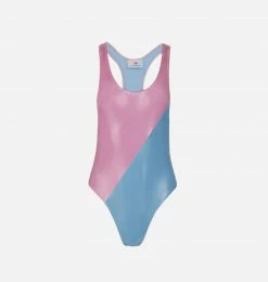 COM Chiara Ferragni Bicolor One-Piece Swimsuit