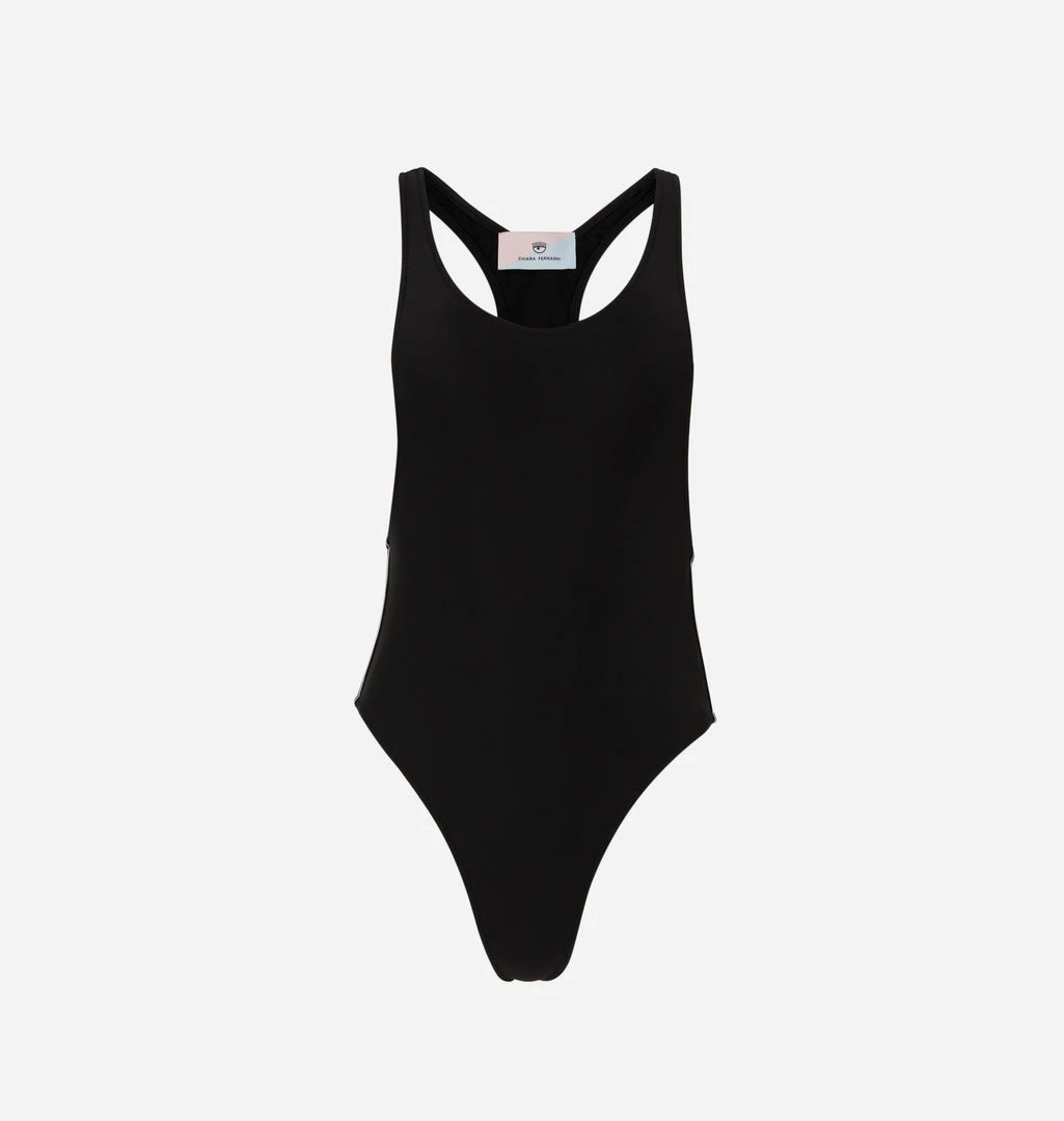 COM Chiara Ferragni Logomania Medalist One-Piece Swimsuit Swimwear