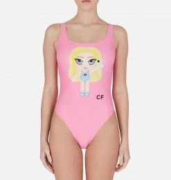 COM Chiara Ferragni Swimwear CF Mascotte One-Piece Swimsuit