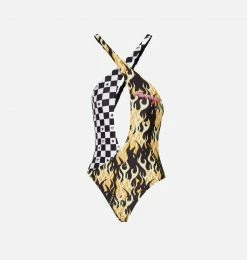 COM Chiara Ferragni Racing One-Piece Swimsuit