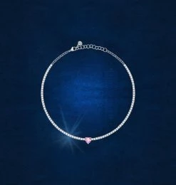 COM Chiara Ferragni Fairytale First Love Tennis Necklace