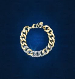 COM Chiara Ferragni Bossy Chain Gradient Bracelet Silver