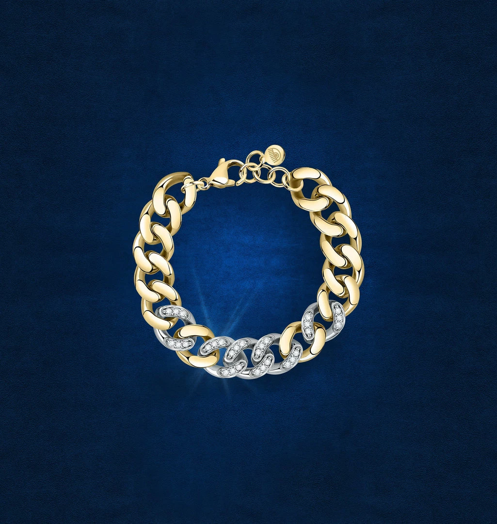 COM Chiara Ferragni Bossy Chain Gradient Bracelet Silver