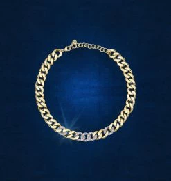 COM Chiara Ferragni Bossy Chain Gradient Pink Necklace JEWELS AND WATCHES