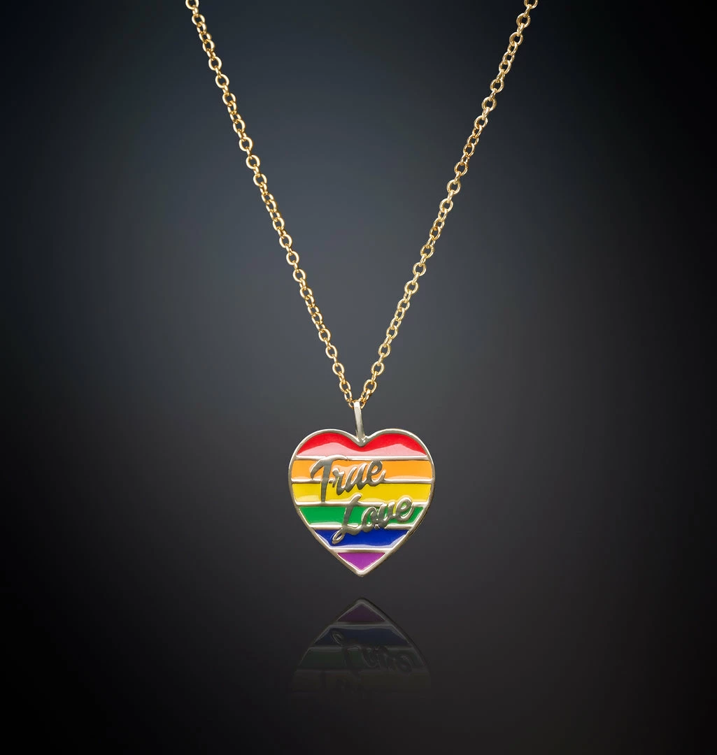 COM Chiara Ferragni JEWELS AND WATCHES NECKLACE WITH RAINBOW HEART PENDANT TRUE LOVE
