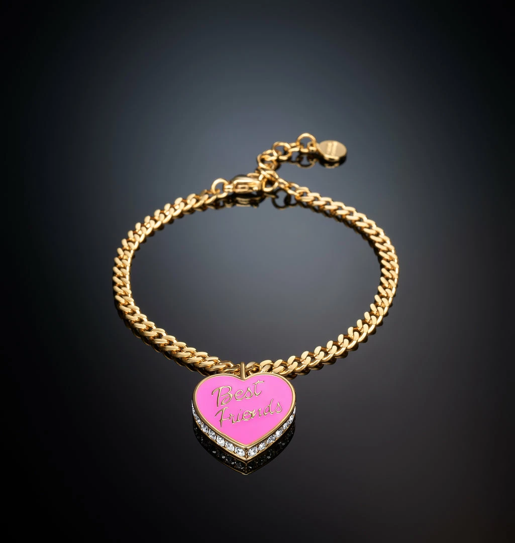 COM Chiara Ferragni BEST FRIENDS BRACELET WITH PINK PENDANT JEWELS AND WATCHES