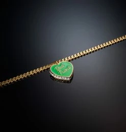 COM Chiara Ferragni BEST FRIENDS BRACELET WITH GREEN PENDANT JEWELS AND WATCHES