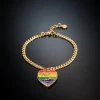 COM Chiara Ferragni TRUE LOVE BRACELET WITH RAINBOW PENDANT JEWELS AND WATCHES