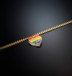 COM Chiara Ferragni TRUE LOVE BRACELET WITH RAINBOW PENDANT JEWELS AND WATCHES