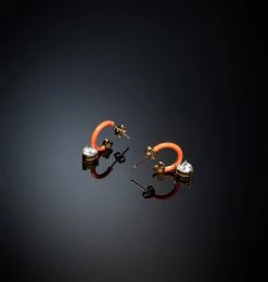 COM Chiara Ferragni JEWELS AND WATCHES LOVE PARADE HOOPS EARRING WITH PENDANT